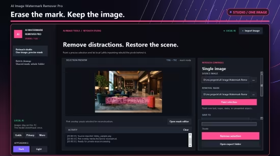 Como usar AI Image Watermark Remover Pro para remover marcas