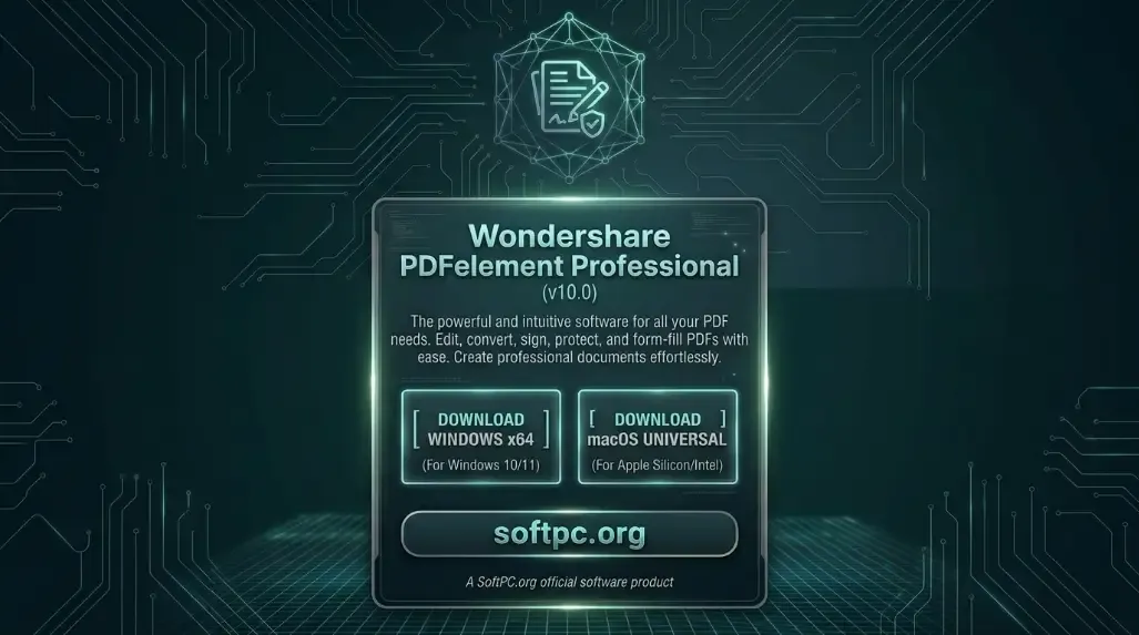 Wondershare PDFelement Professional Download para Windows 10 e 11