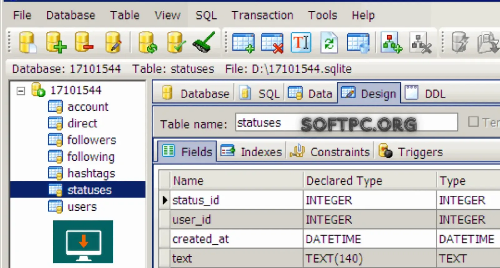 SQLite Expert Professional para editar banco de dados SQLite