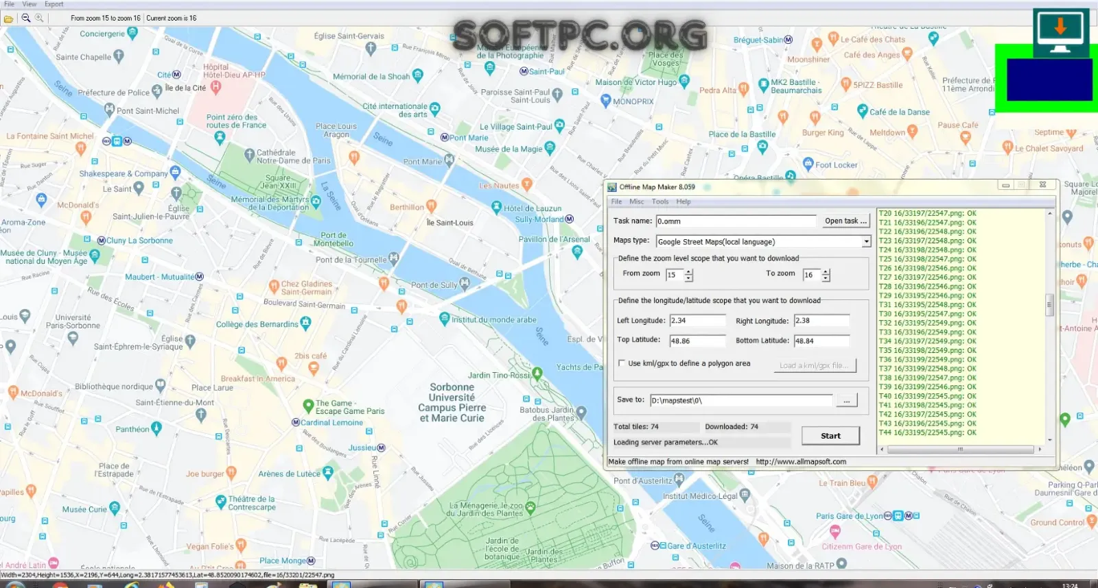 AllMapSoft Offline Map Maker grátis para baixar mapas offline