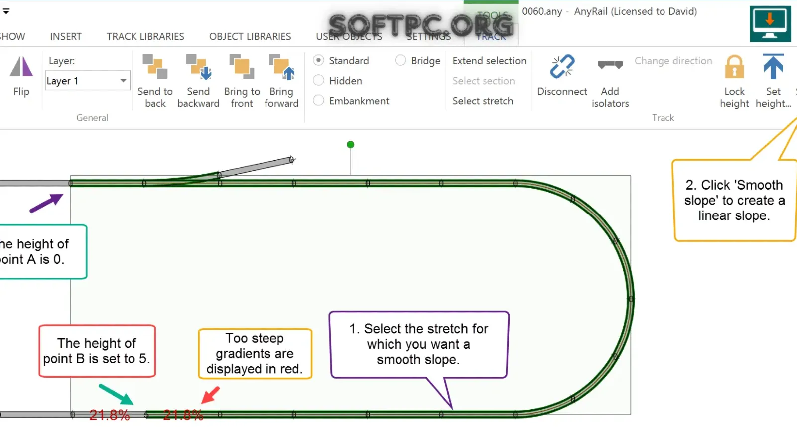 AnyRail software para criar layouts de ferromodelismo