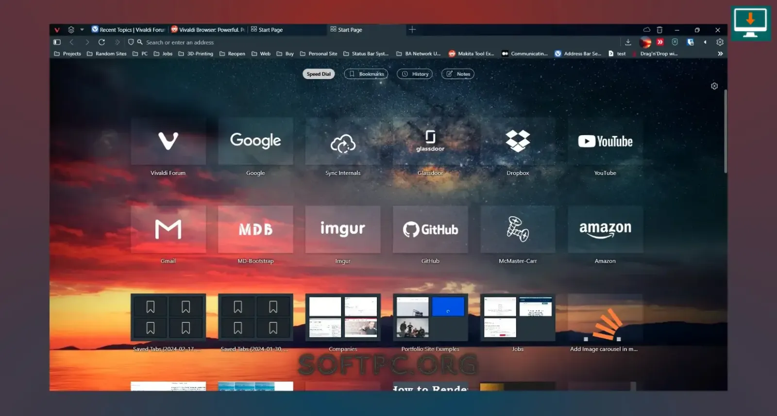 baixar Vivaldi navegador para Windows