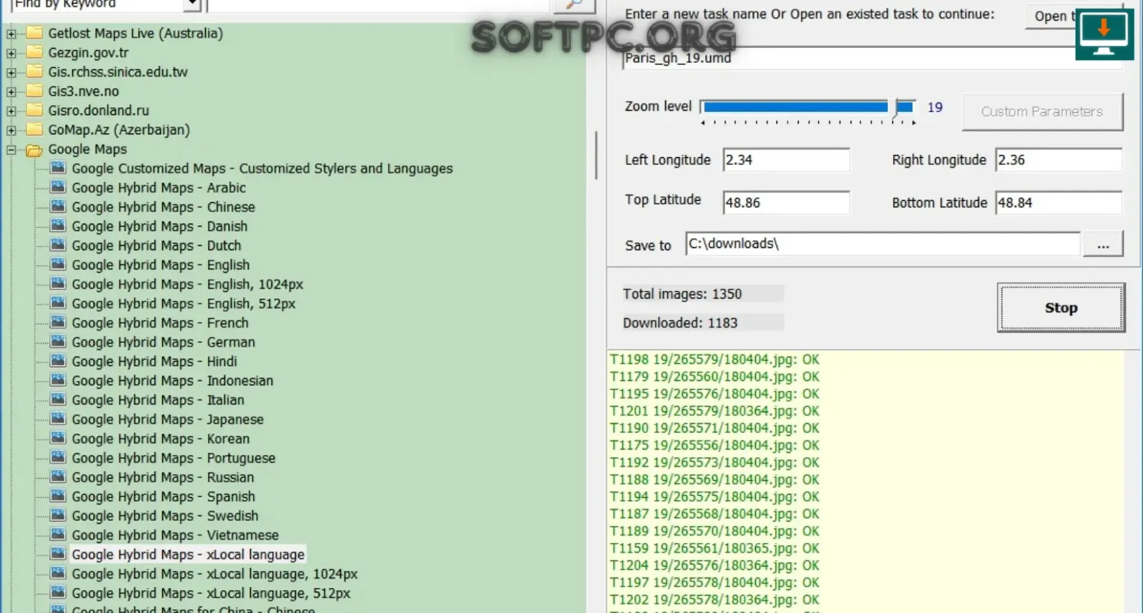 como usar AllMapSoft Universal Maps Downloader no Windows