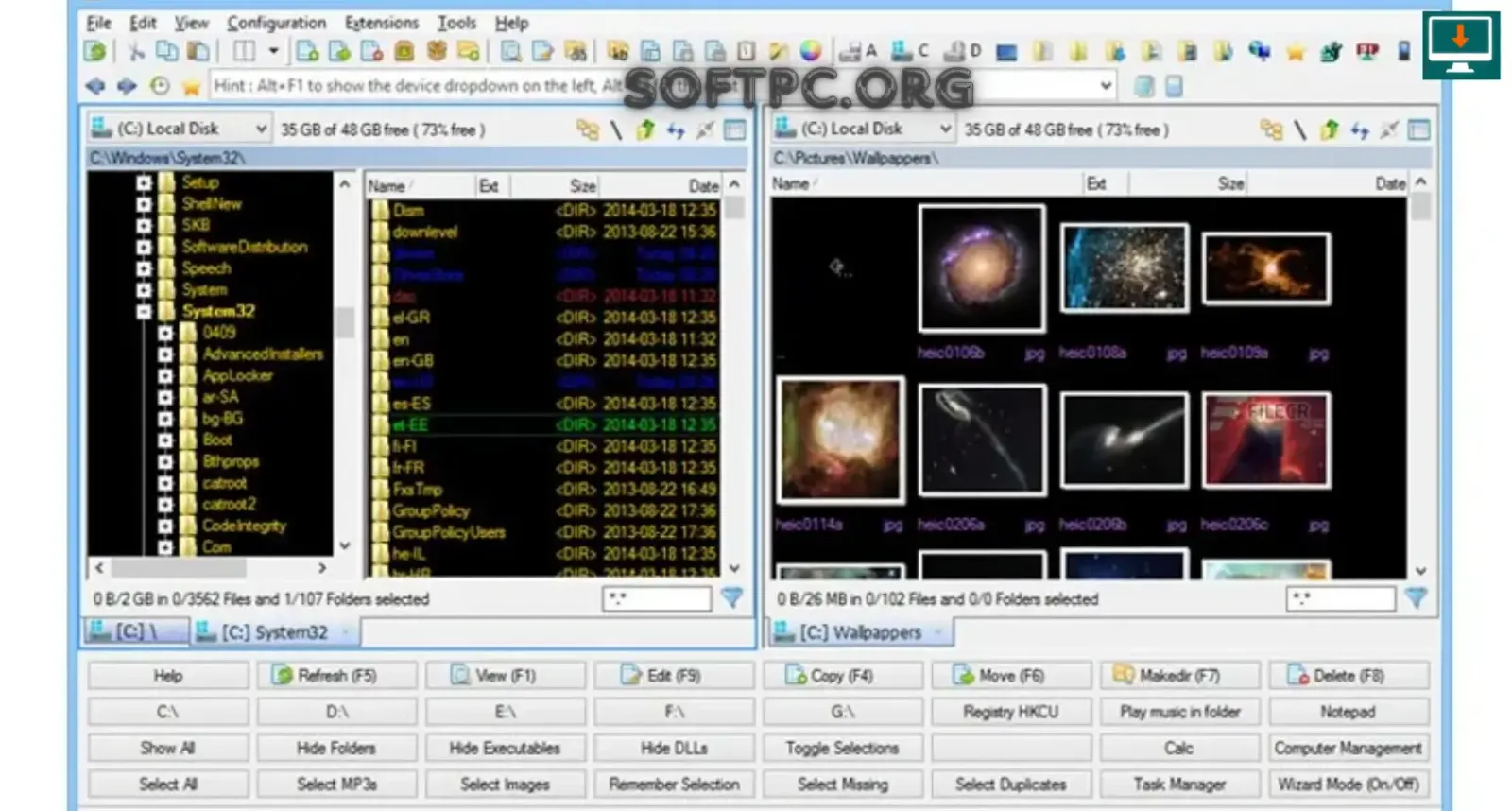 como usar o Multi Commander para gerenciar arquivos