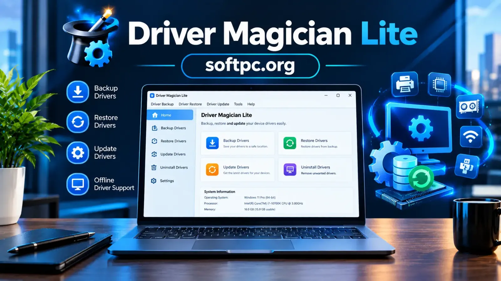 Driver Magician Lite Download grátis para Windows