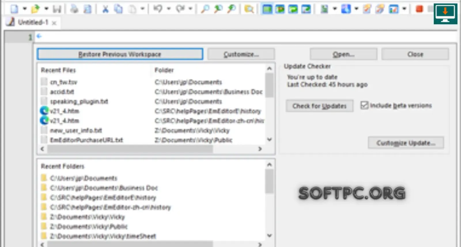 Emurasoft EmEditor para editar arquivos grandes