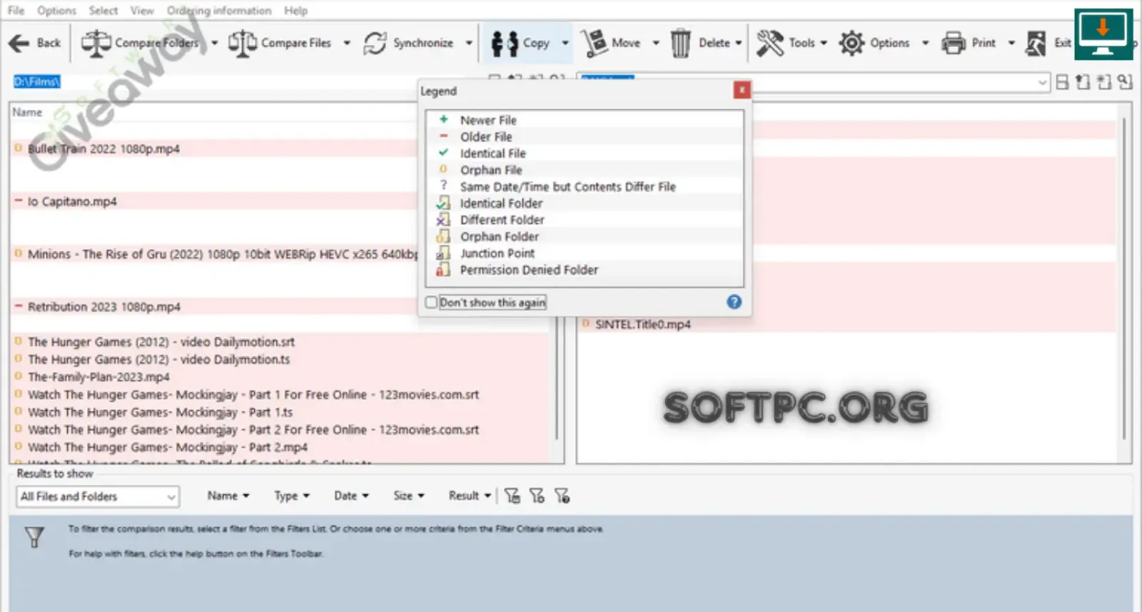 FolderMatch para comparar arquivos e pastas no Windows
