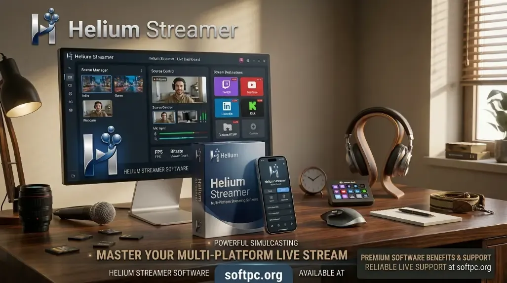 Helium Streamer Download para Windows e Linux