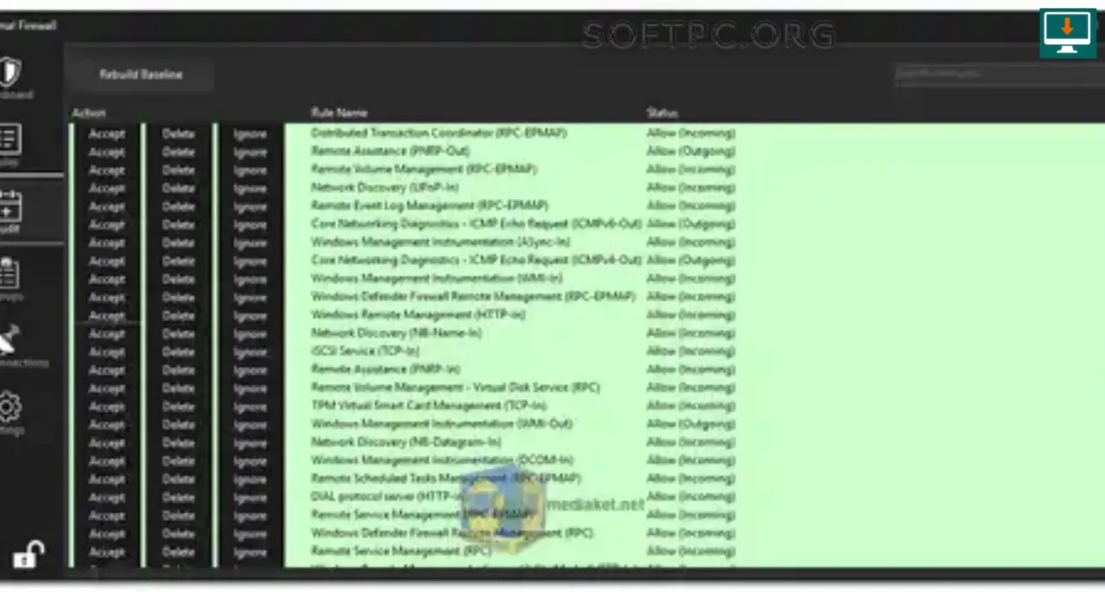 Minimal Firewall para controlar conexões de saída de aplicativos