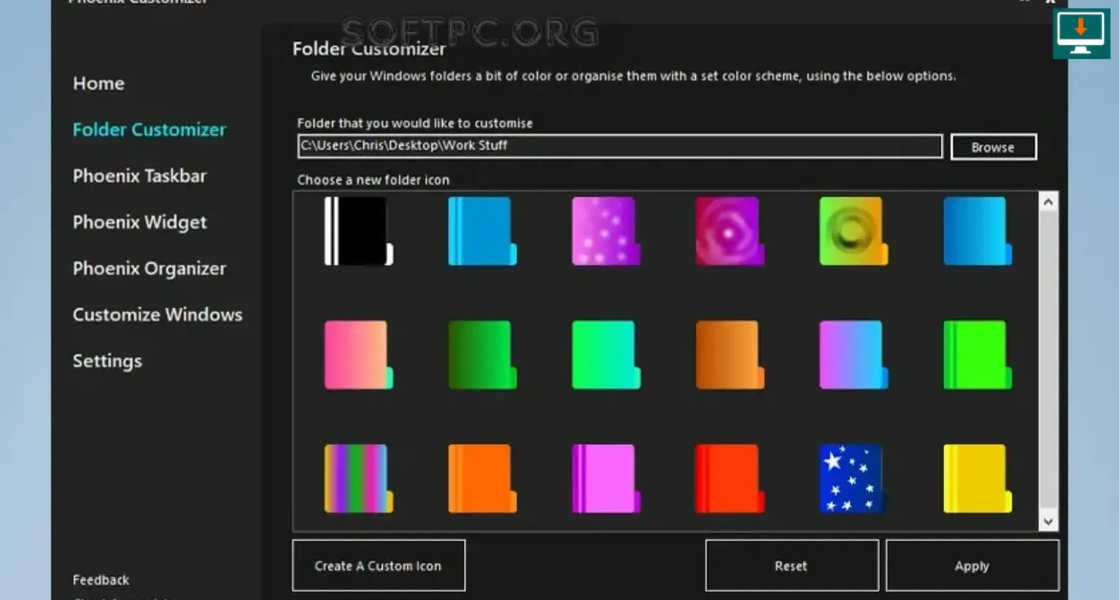 Phoenix Customizer para Windows 10 e 11