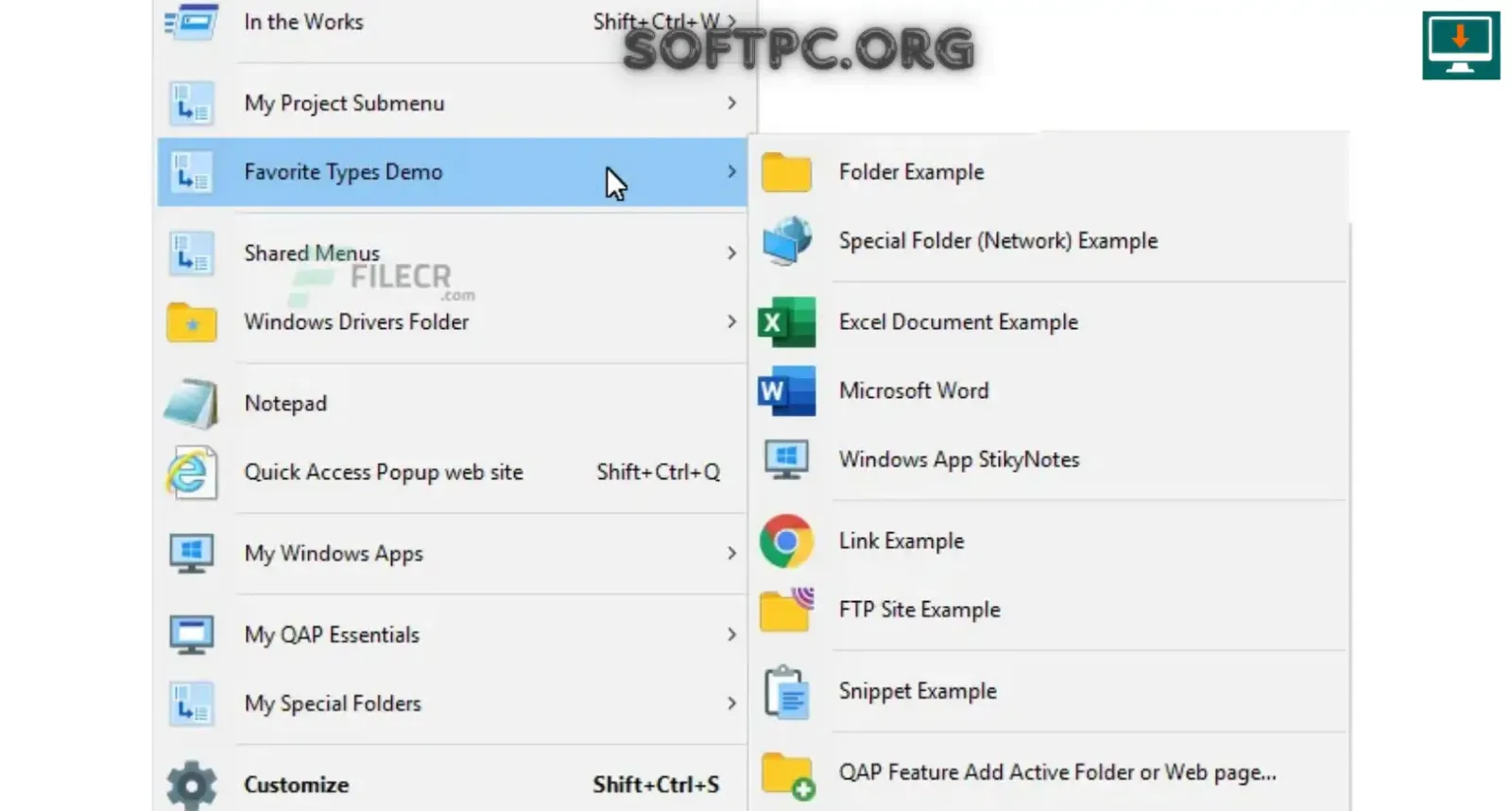 Quick Access Popup para acessar pastas e arquivos rapidamente