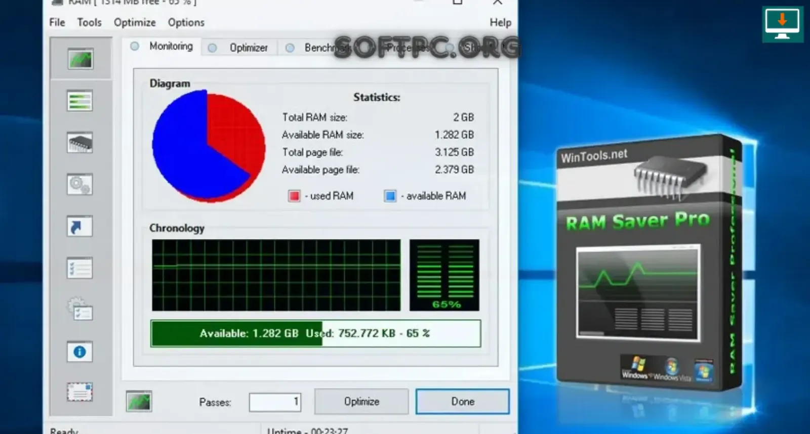 RAM Saver Professional para otimizar memória RAM no Windows