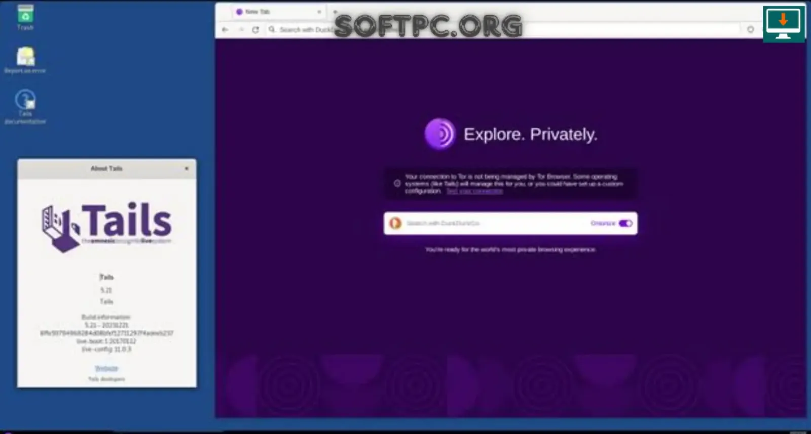 Tails sistema operacional portátil para privacidade