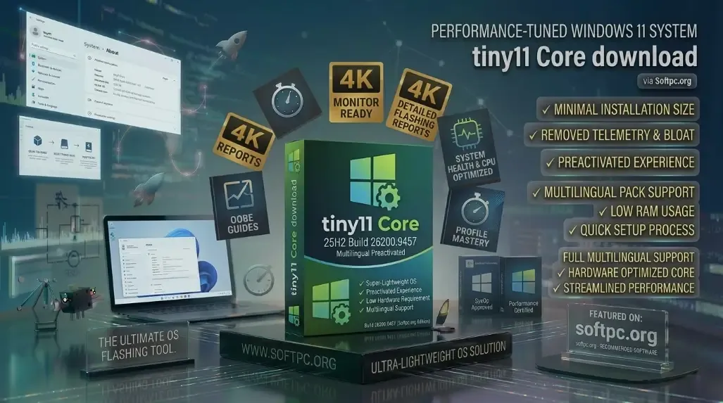 Tiny11 Download para PC fraco e antigo