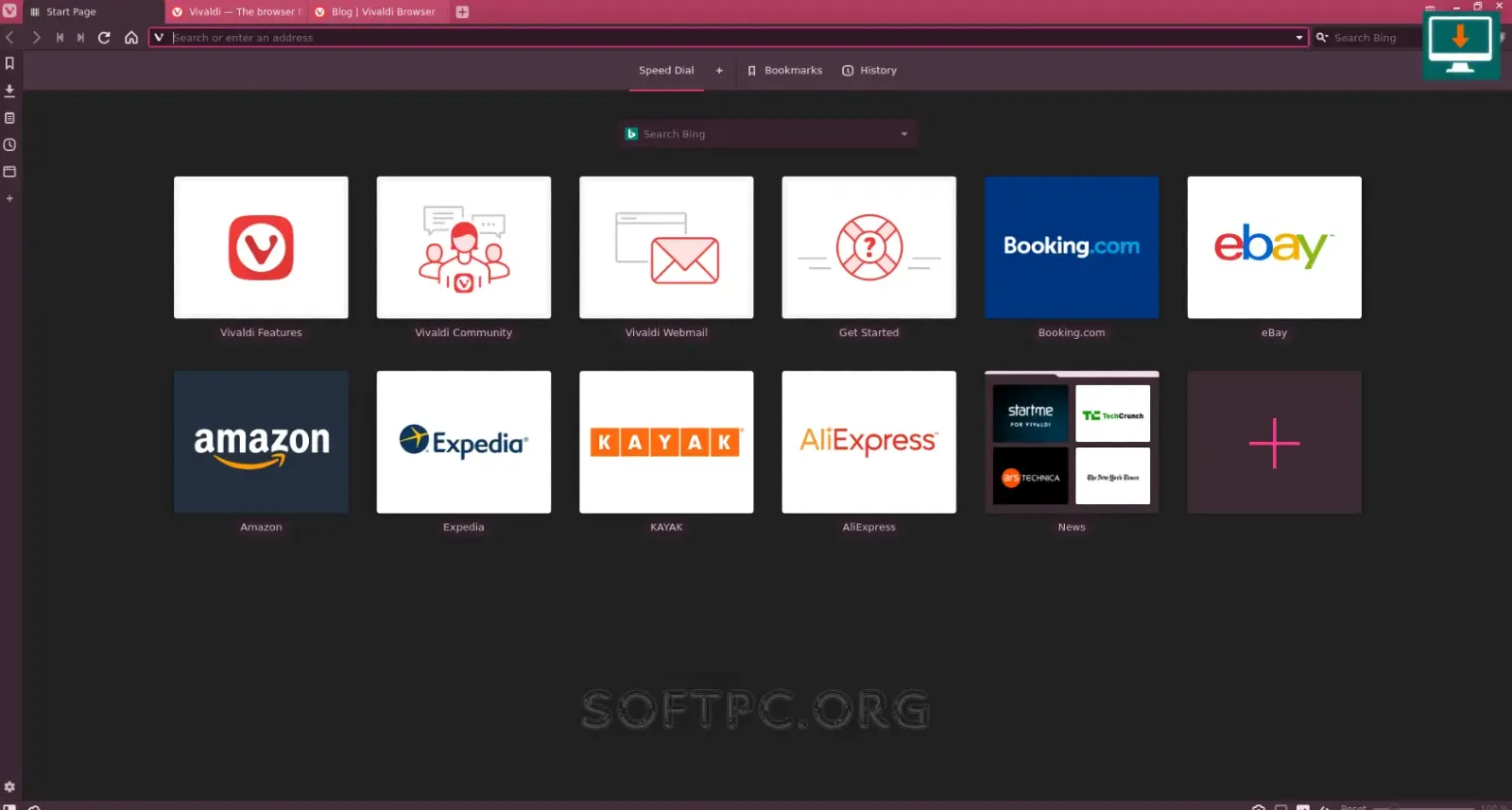 Vivaldi navegador privado e personalizável